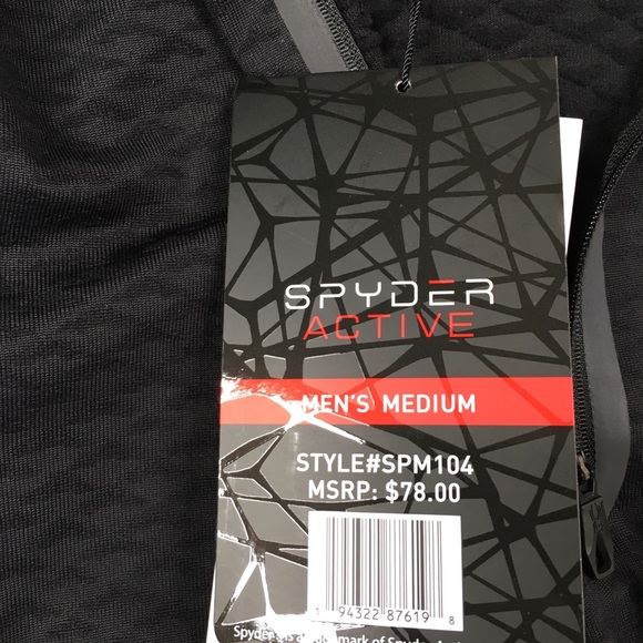 SPYDER ACTIVE 1/4 ZIP LONG SLEEVE LIGHTWEIGHT QUICK DRY BREATHABLE SHIRT - Picture 5 of 7